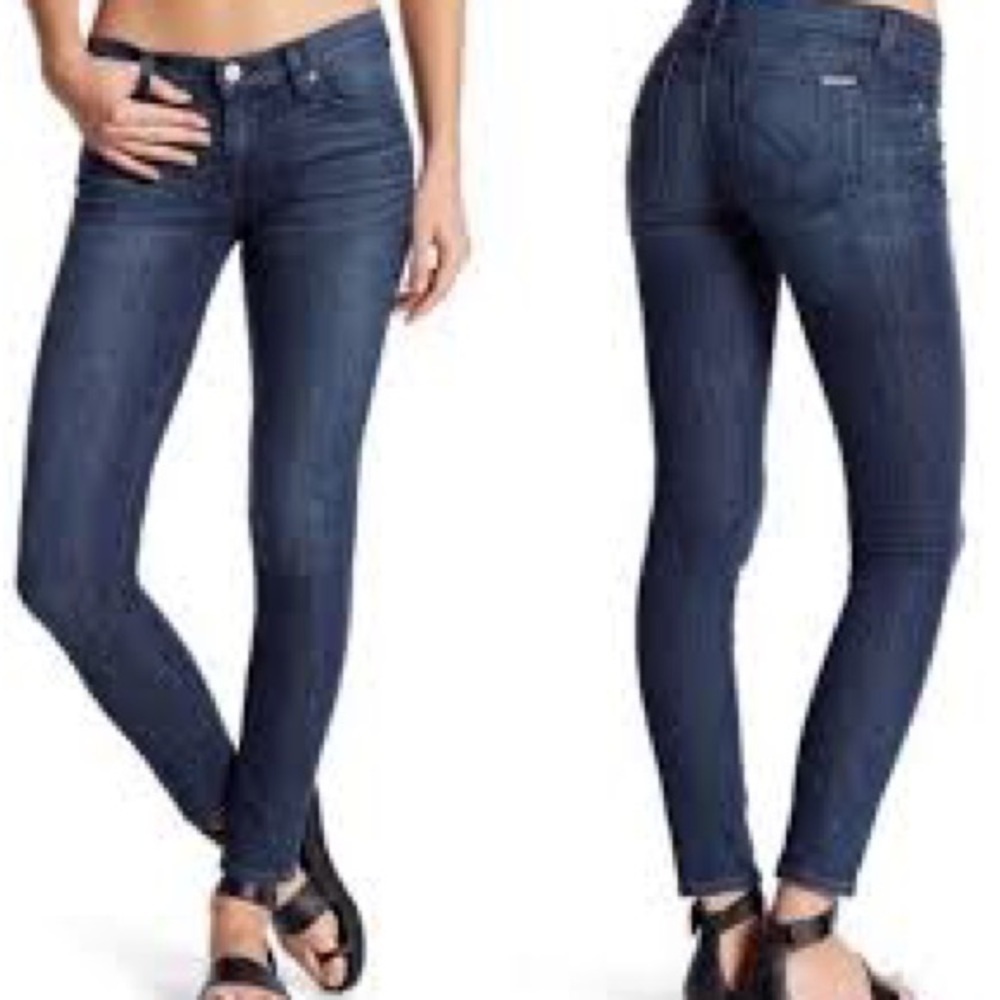 HUDSON Krista Super Skinny Pran Dark Wash Jeans
